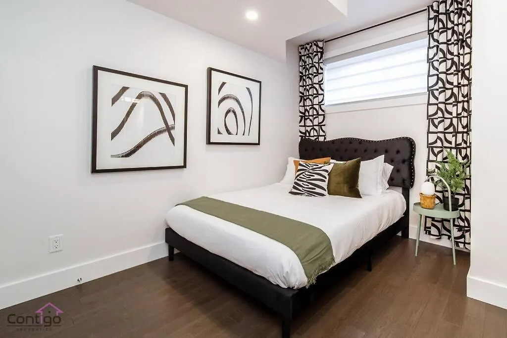 La Maison, Near University & Dt, 2Br Bsmt Suite, King Bed! Edmonton Apartment